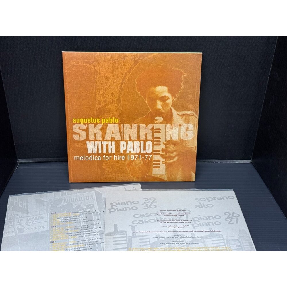 2003 Rare Augustus Pablo 2x Vinyl Skanking with Pablo Melodica for hire 1971-77